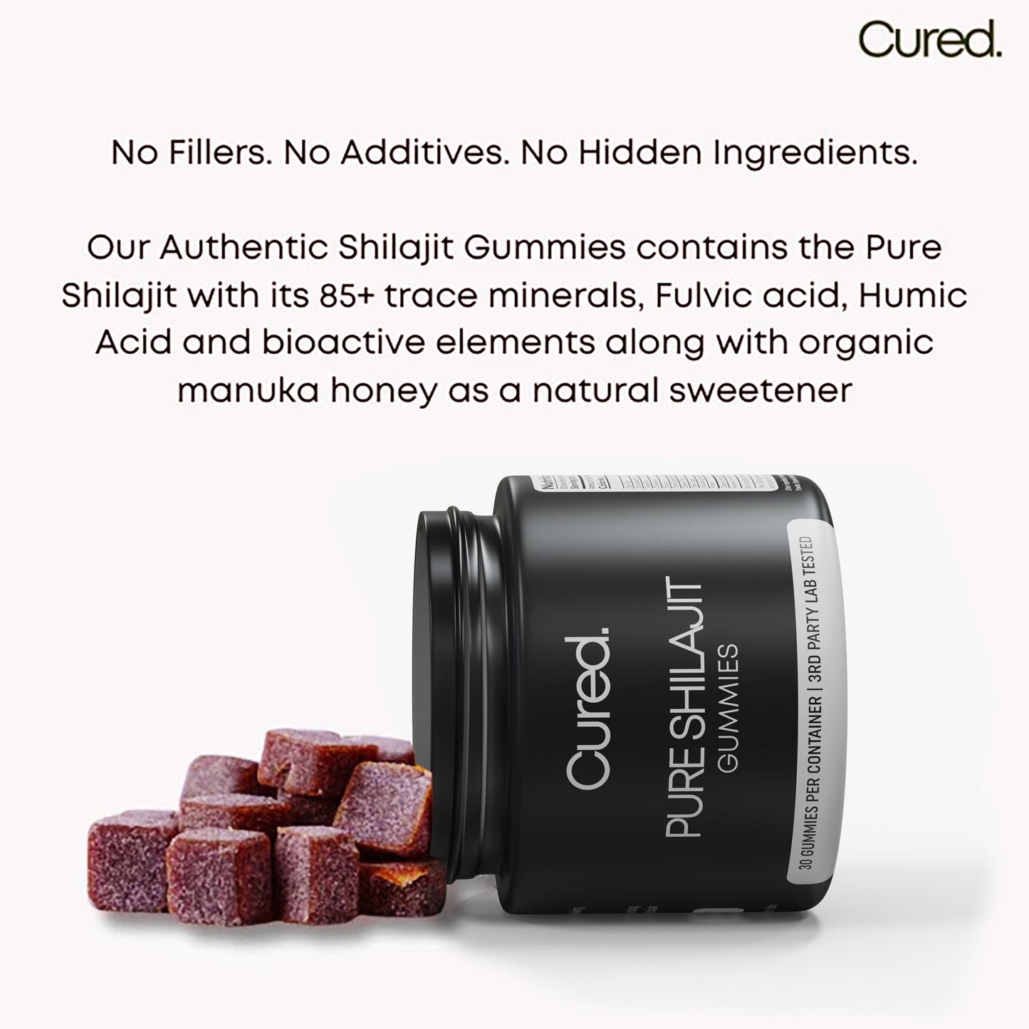 ⛰️ CURED® Authentic Shilajit Gummies