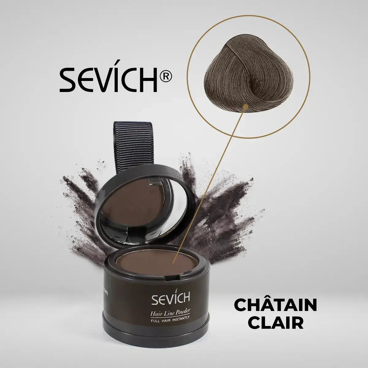 Teinture capillaire en poudre Sevich™ - couvre tous les cheveux gris