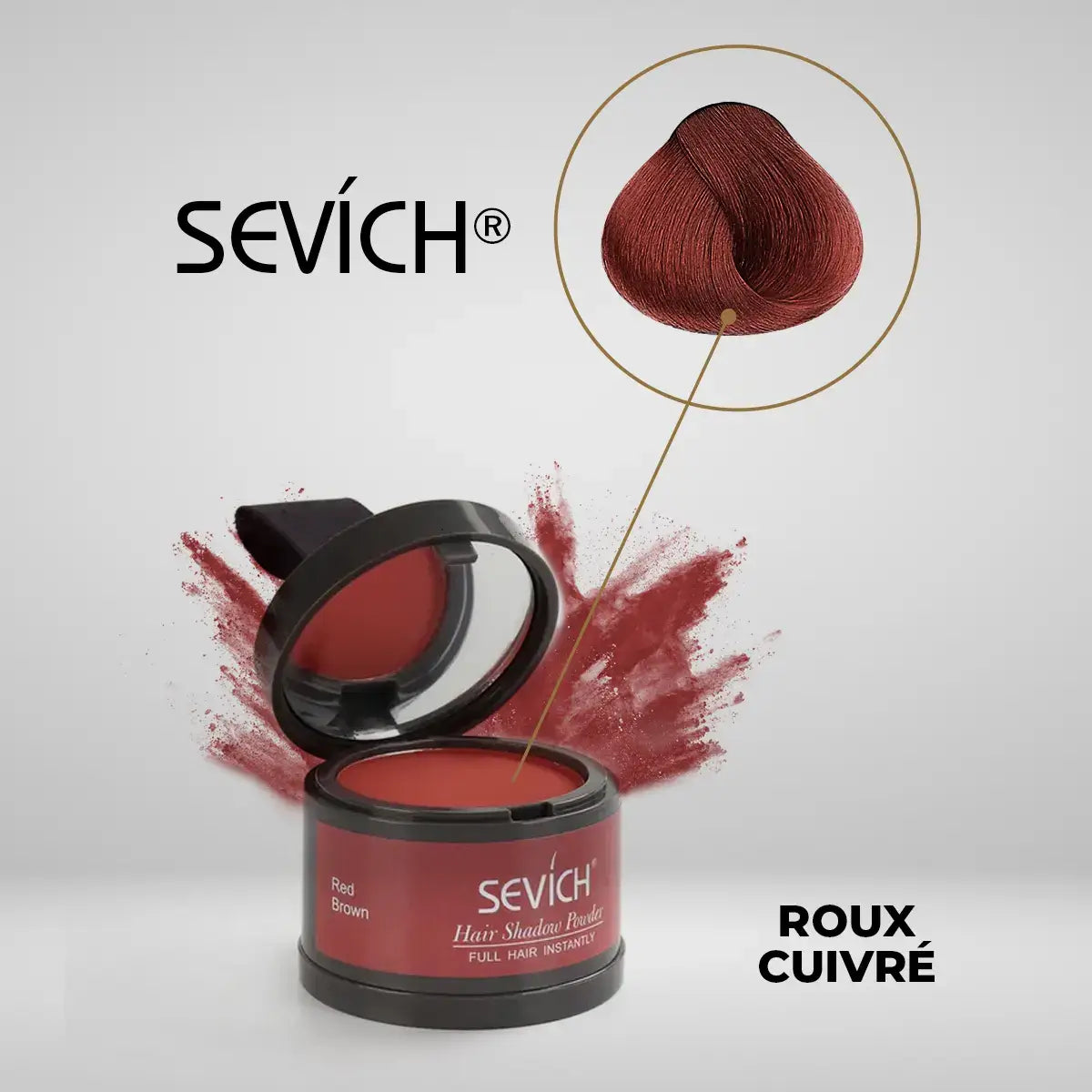 Teinture capillaire en poudre Sevich™ - couvre tous les cheveux gris