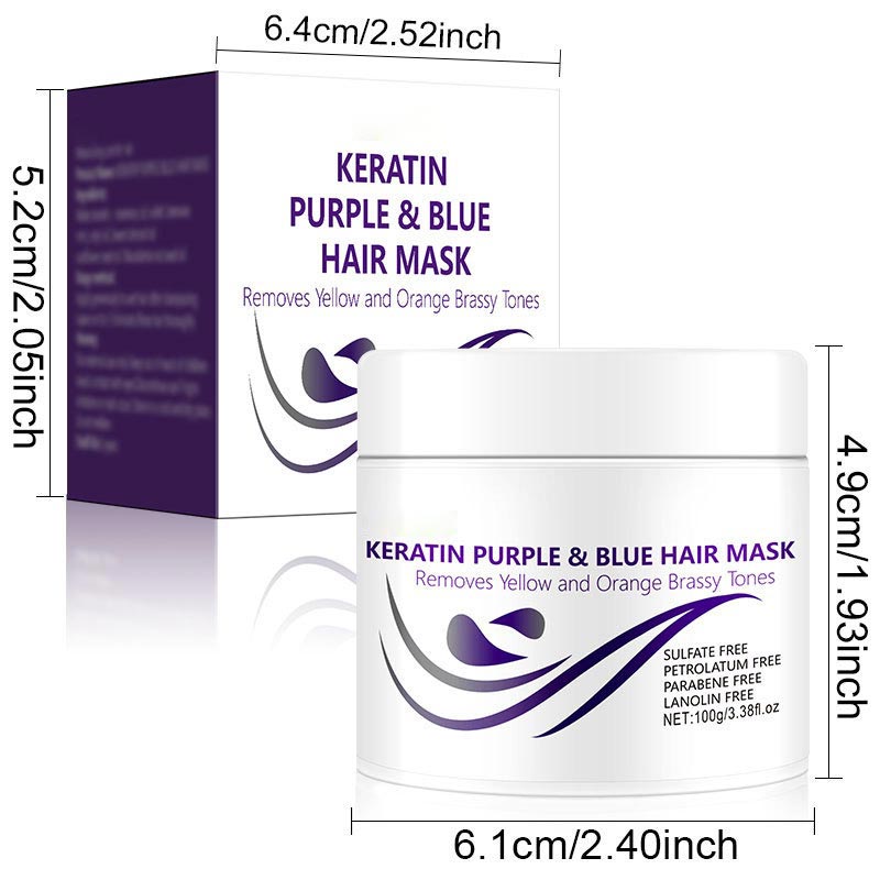 Masque capillaire à la kératine violette