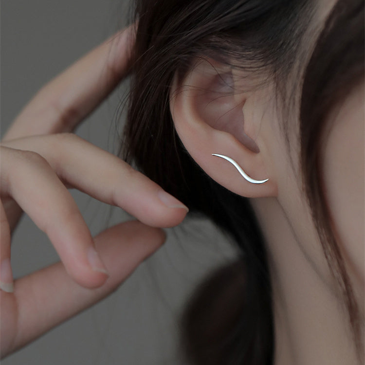 boucles d'oreilles vague